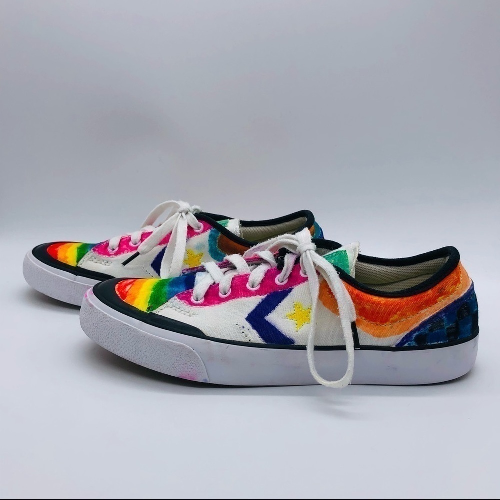 CONVERSE AARON HERRINGTON CANVAS SNEAKERS WITH 2 STARS SIZE M6/W8 - Picture 10 of 15